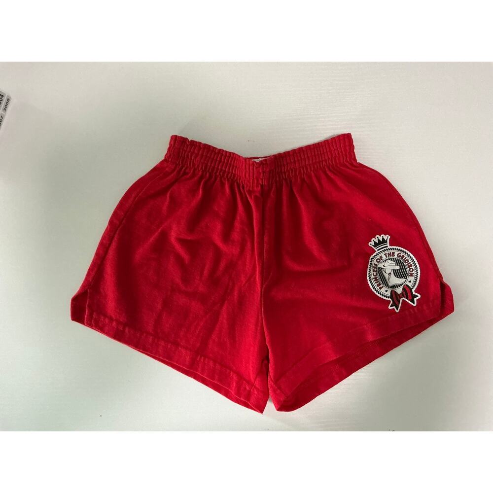 Soffee Girls Red Princess Of The Gridiron Pull-On Shorts Youth Size Medium
